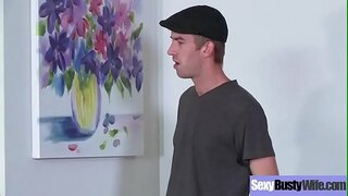 (Mia Lelani) Te Babhta Big Cíocha Bhean chéile Grá Intercorse gearrthóg-19