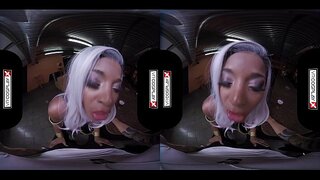 VR Cosplay X Jasmine Webb je Kočička Rty Omotal Kolem Ptáka